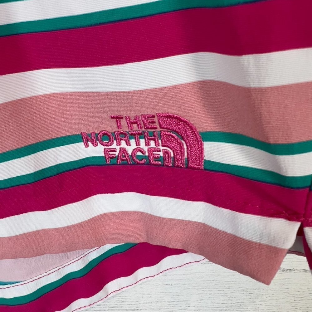 The North Face Shorts Womens Size Small Classic V Pink Striped Mini 4 in Outdoor - Picture 6 of 16
